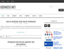 Tablet Screenshot of geekiest.net